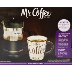 KAT  MR COFFEE OASIS 2PC CARAFE/COFFEE PRESS SET/ MR COFFEE OASIS 2PC JUEGO DE PRENSA DE JARRA / CAFÉ