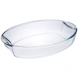 KA CRISA PYROREY OVAL BAKING DISH 15.3x10.6”/4.2QT
