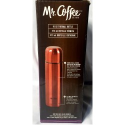 KAT MR COFFEE JAVELIN 2PC DOUBLE WALL TRAVEL MUG COMBO SET, RED