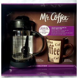 KAT  MR COFFEE OASIS 2PC CARAFE/COFFEE PRESS SET/ MR COFFEE OASIS 2PC JUEGO DE PRENSA DE JARRA / CAFÉ