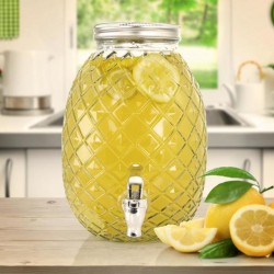 KBD GIBSON PINEAPPLE 1.2GAL DRINK DISPENSER With SS LID