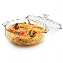 KA CRISA PYROREY 3L CASSEROLE DISH W/GLASS LID