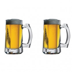 KDW 2PC 10 OZ PUB BEER MUG W/HANDLE 